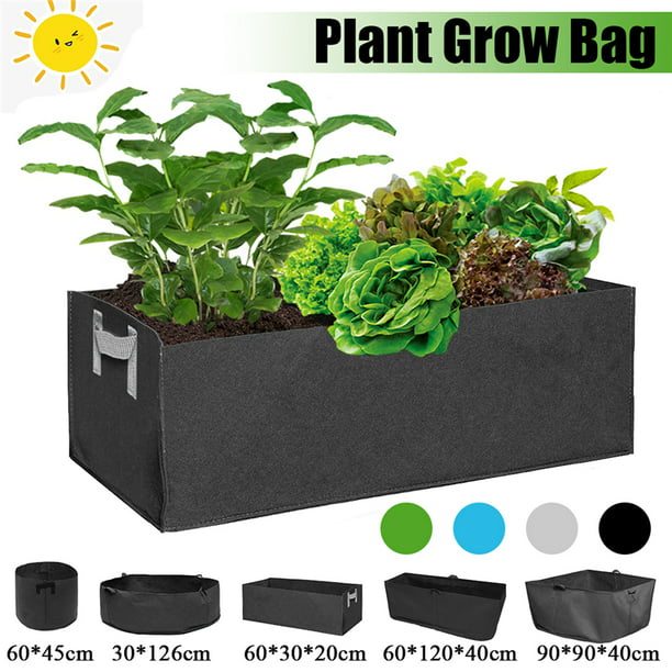 5PCS Grow Bags Fabric Planters Plant Pot Marijuana Balcony Garden 3/5/10Gallon